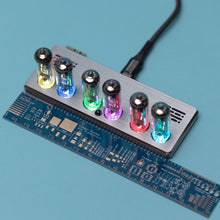 Load image into Gallery viewer, VIVID WiFi VFD Tube Clock | Smart Vacuum Fluorescent Display | Omnixie