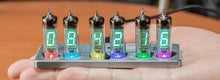 Load image into Gallery viewer, VIVID WiFi VFD Tube Clock | Smart Vacuum Fluorescent Display | Omnixie